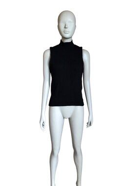 NWOT Elle Tahari Black Sweater Tank Top